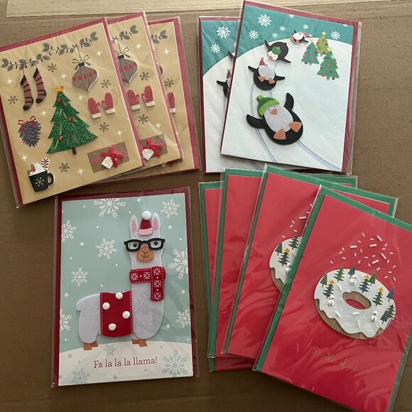 Bundle of 10 PAPYRUS Christmas cards - Picture 1 of 3